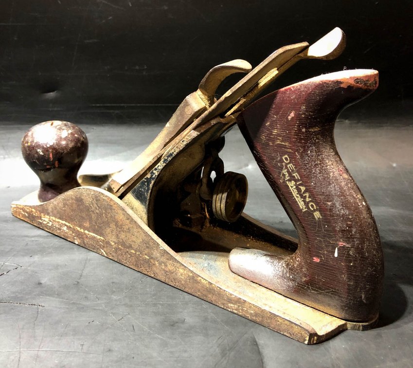 Vintage Defiance by Stanley Hand Plane with Wooden Handle