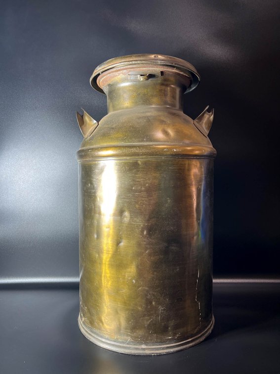 Metal Milk Can by Raton Creamery Company, Clovis, New Mexico