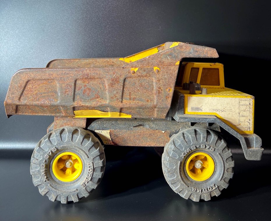Tonka Steel Mighty Dump Truck with Rusted Patina
