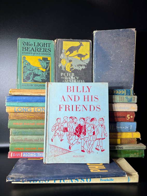 Vintage and Mid-20th Century Books Including Greek Stories and WWII Photography