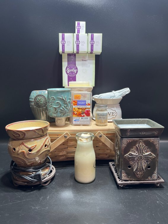 Scentsy Warmers, Wax Melts, Candles, and Basket