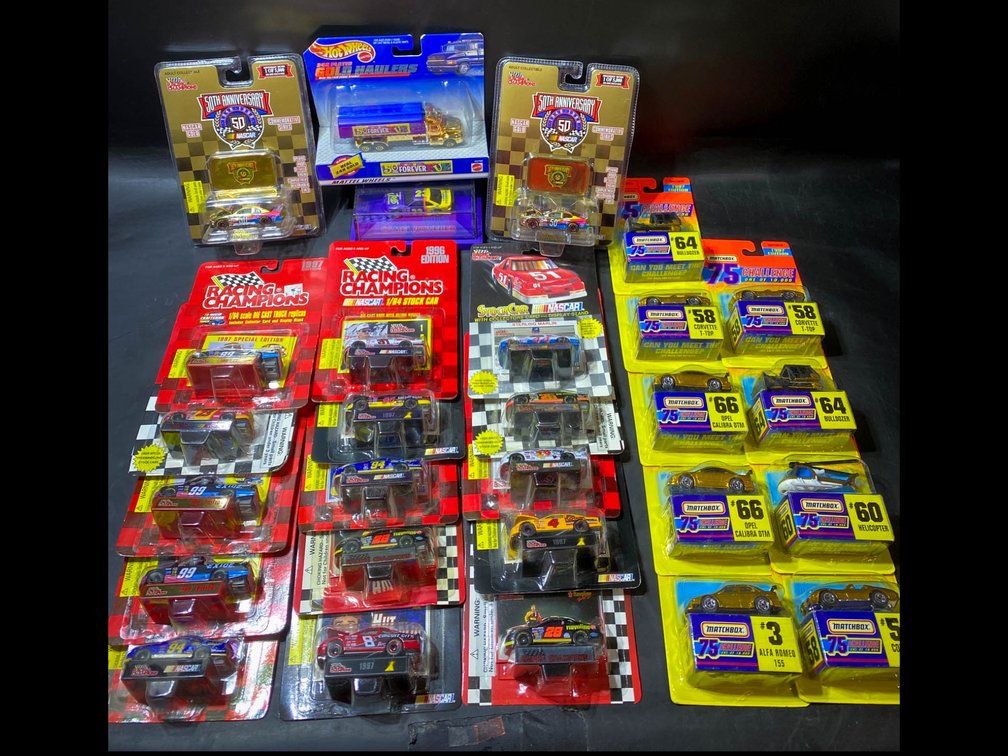 NASCAR Die-Cast Cars by Racing Champions, Hot Wheels, and Matchbox