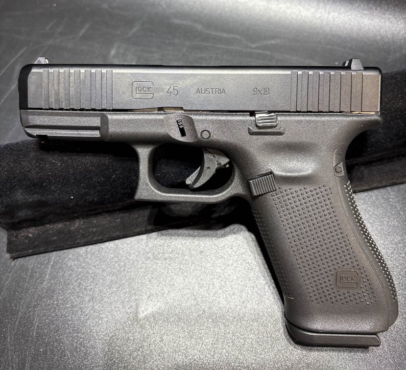 Glock 45 9mm Semi-Automatic Pistol with Case and Accessories