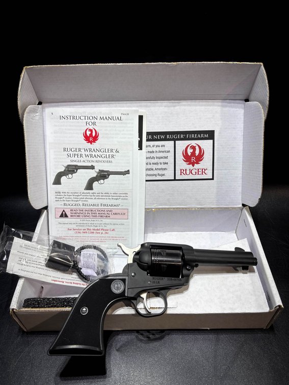 Ruger Wrangler .22 LR Revolver with Box and Manual