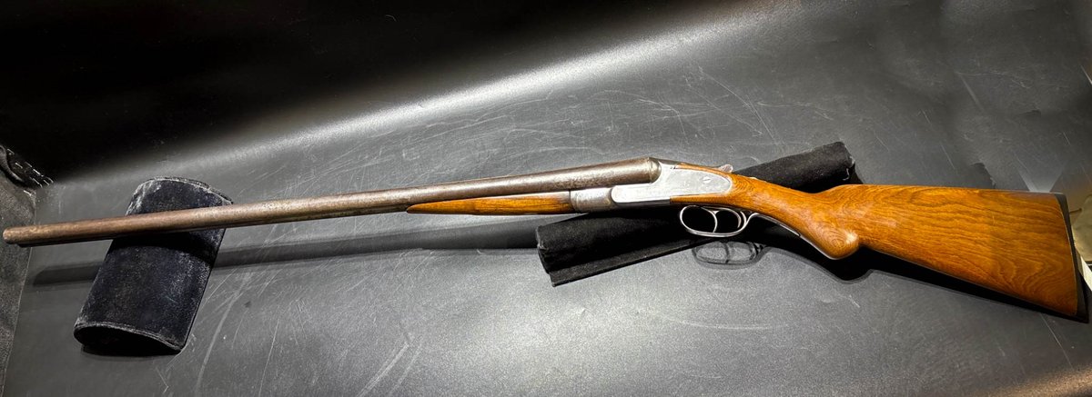 LeFever Arms Co. Side-by-Side Double-Barrel Shotgun with Wood Stock