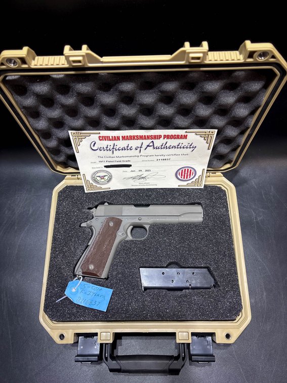 1911 Pistol, Ithaca Frame and Colt Slide, with COA