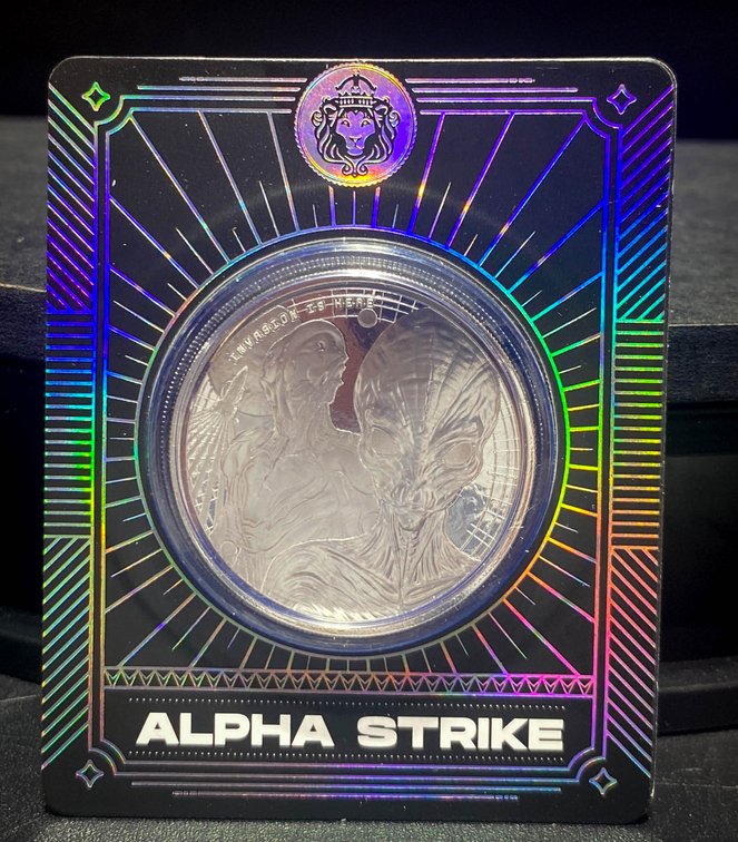 2023 Scottsdale Mint Alien 1 oz Silver Coin – Certi-Lock Alpha Strike