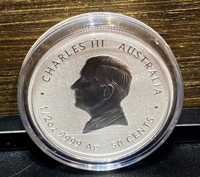 2025 Australia Charles III 1/2 oz Silver Snake Coin, 9999 Fine Silver