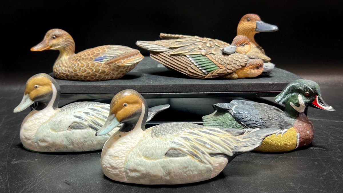 Miniature Duck Figurines by Various Artists and Manufacturers