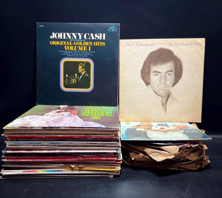 Vinyl LP Records And 78 RPM Records Featuring Various Artists