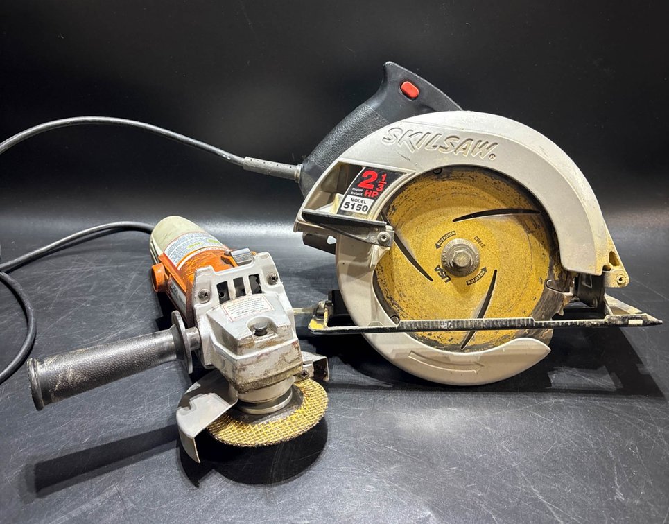 Chicago Electric Power Tools Angle Grinder and SkilSaw 5150 Circular Saw