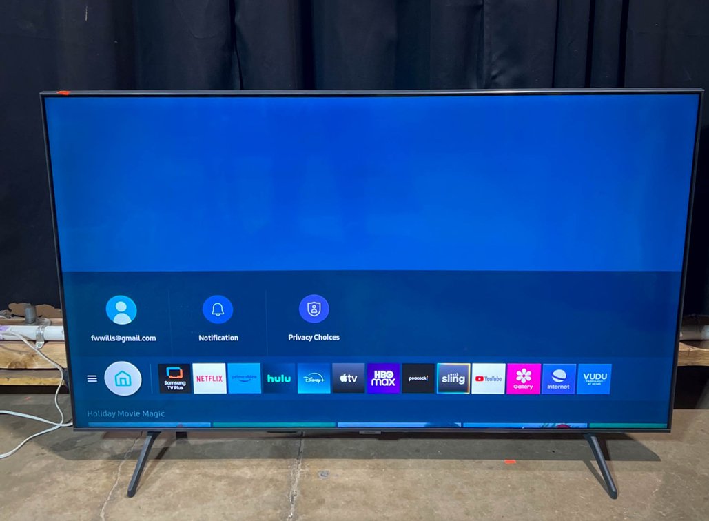 Samsung 55” LED Smart TV with Stand and Power Cord