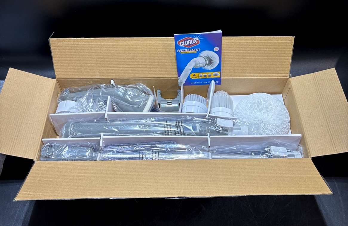 Clorox Scrubtastic Rechargeable Cleaning Brush Kit with Attachments