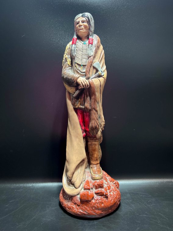 Glyna Handcrafted Native American Figurine, 22 Inches Tall