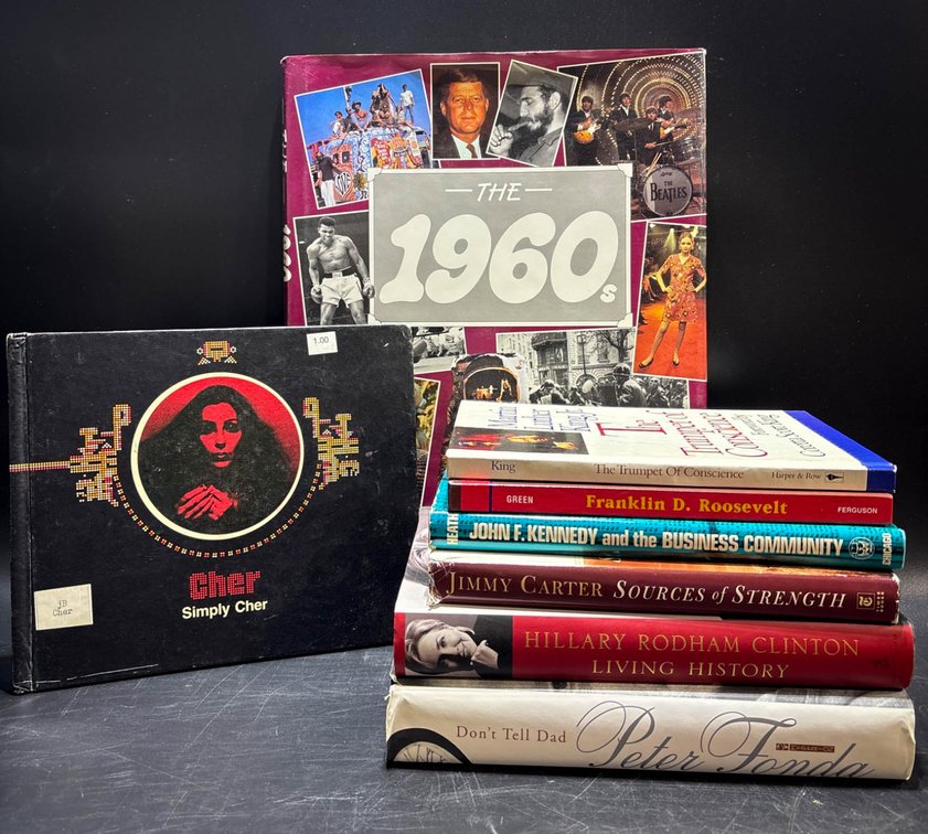 8 Biographical, Historical, and Thematic Books Including ‘Simply Cher’ and ‘The 1960s’