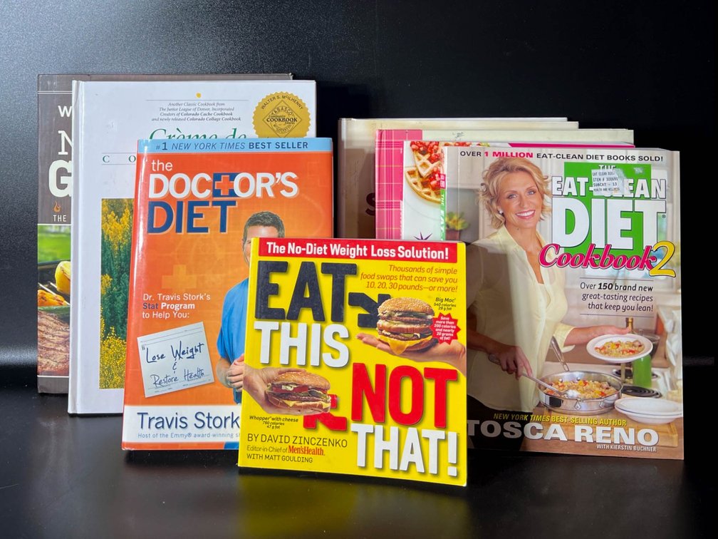 Eight Cookbooks and Diet Guides