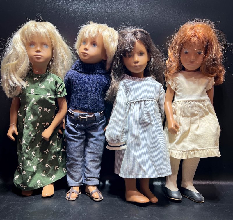 4 Sasha Dolls, 16"