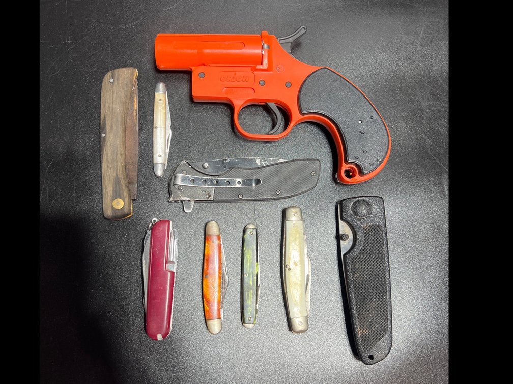 Knives and Orion Flare Gun