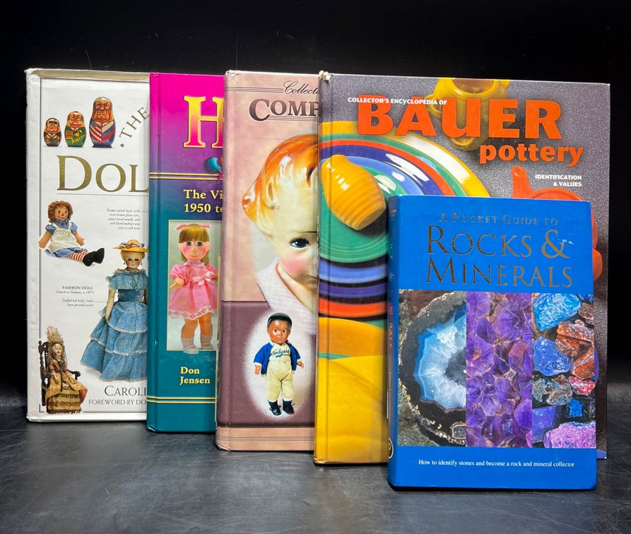 Five Books on Dolls, Pottery, and Rocks