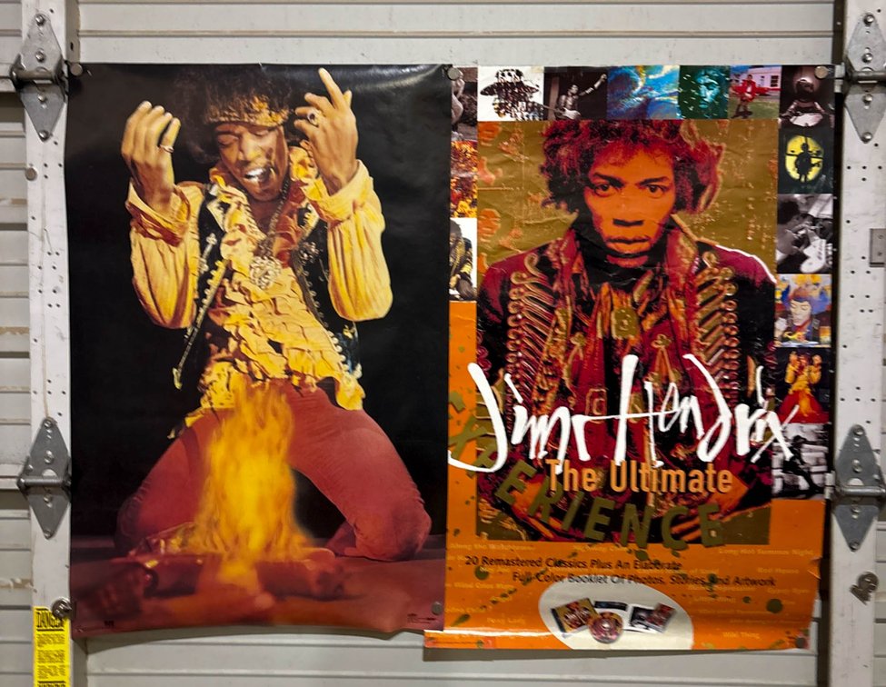 Jimi Hendrix Posters Featuring Iconic Imagery