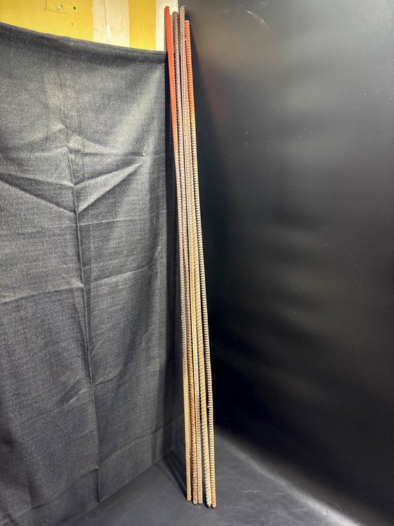 5 Steel Rebar Rods, Approximately 48 Inches Long