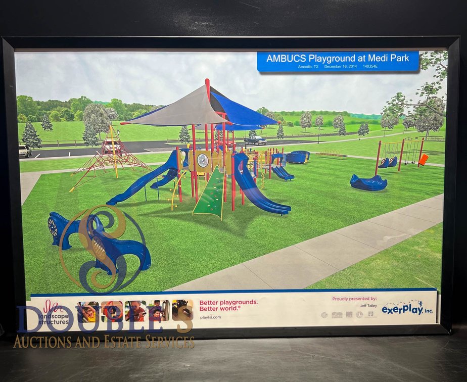 Framed Print of AMBUCS Playground at Medi Park with Professional Framing