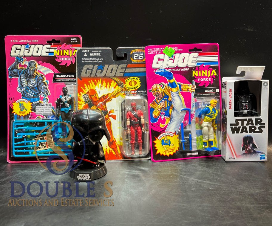 G.I. Joe Figures and Darth Vader Bobblehead Lot