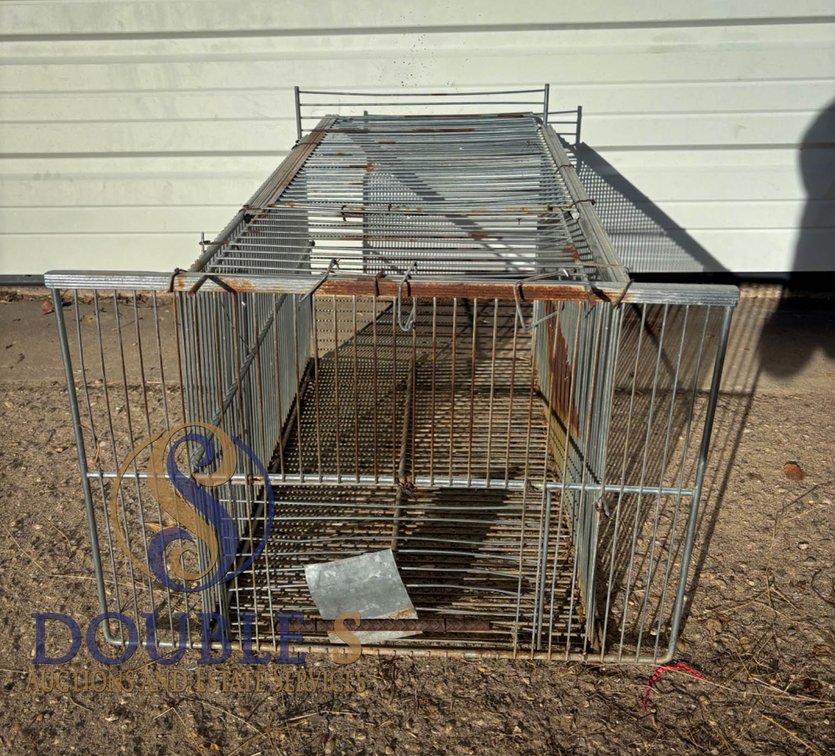 Large Metal Wire Animal Trap Cage with Dual Doors