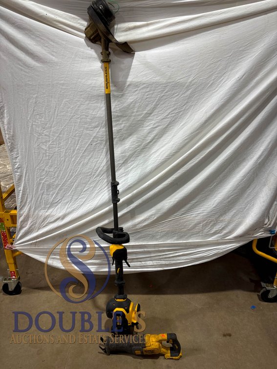 DEWALT 60V MAX Brushless String Trimmer and Reciprocating Saw Tools