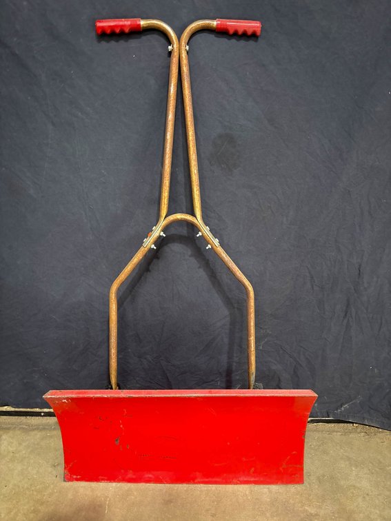 Vaughan Snow Mover Model 879 With Red Blade and Dual Handle