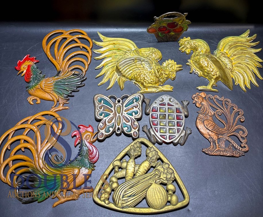 Decorative Cast Iron Trivets and Wall Plaques