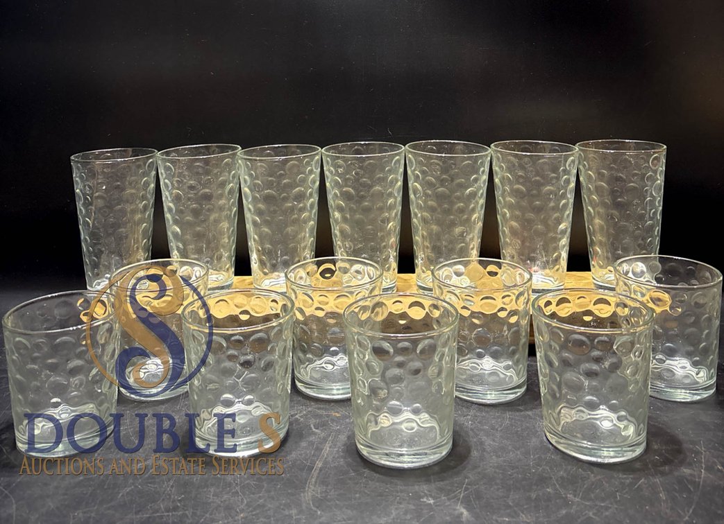 Gibson Home Textured Drinking Glasses, 15-Piece