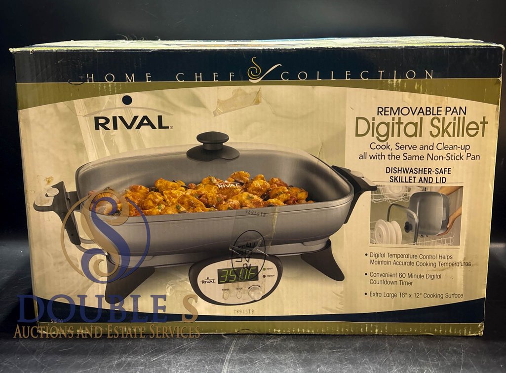 Rival Home Chef Collection Digital Skillet with Removable Pan
