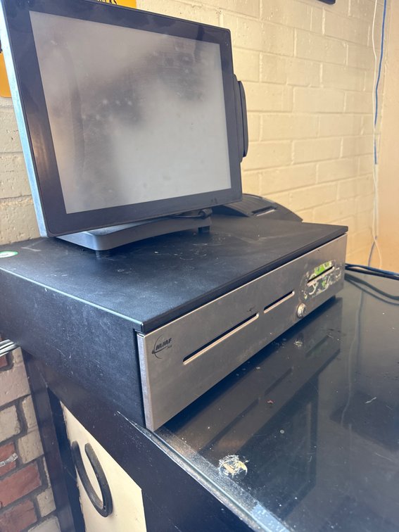 MMF POS System with Cash Drawer, Monitor, and Printer