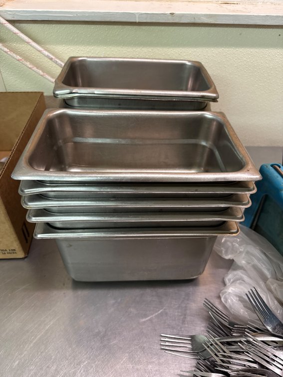 12 Stainless Steel Steam Table Pans 6 x 10