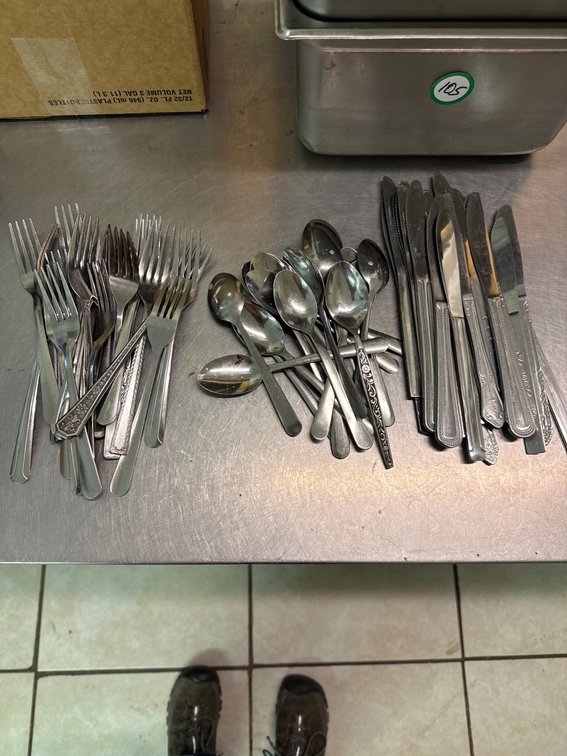 60-Piece Stainless Steel Flatware Set with Forks, Spoons, and Knives