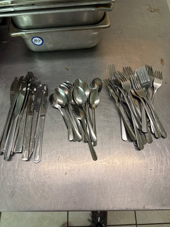 60 Stainless Steel Utensils: 20 Forks, 20 Spoons, and 20 Butter Knives