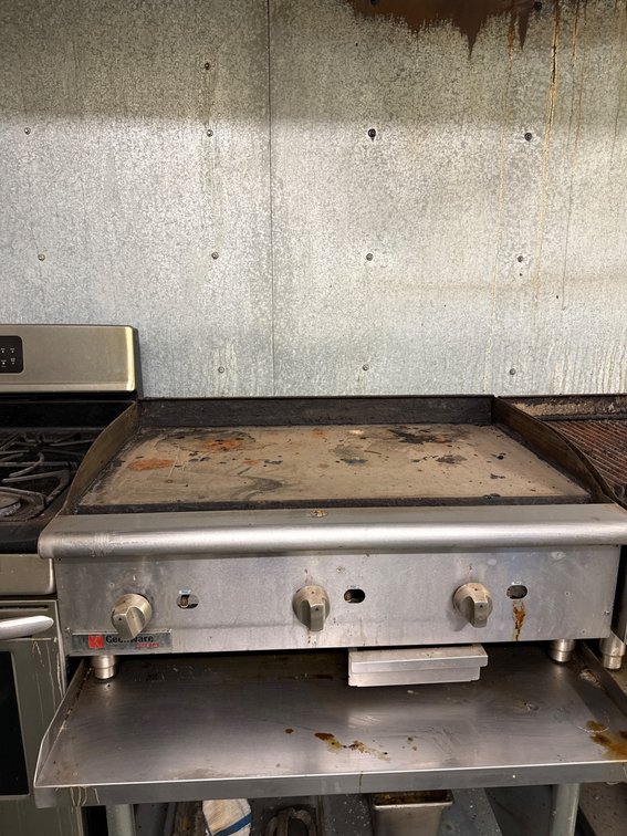 Cecilware Pro Gas Table Top Griddle with Stainless Steel Construction 36 x 30 x 16