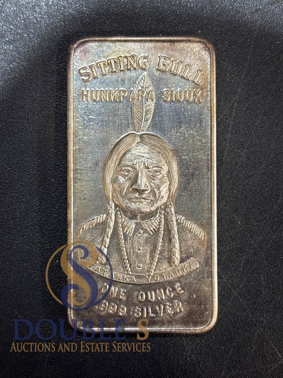 1973 Sitting Bull 1 oz Silver Bar