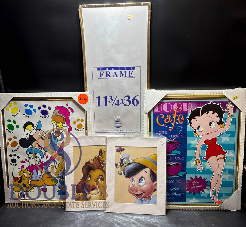 Framed Disney and Cartoon Art Prints with Poster Frame