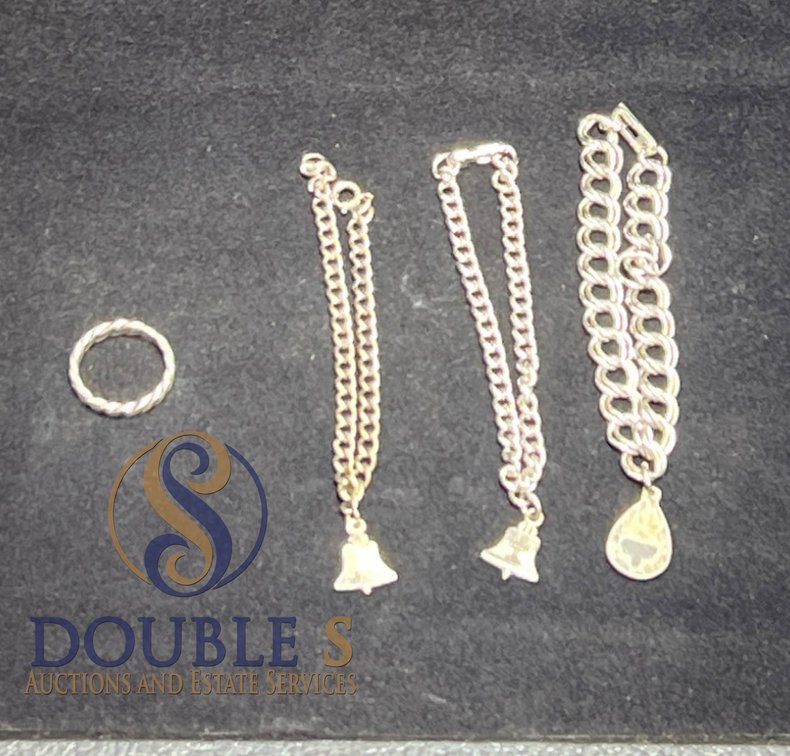 Sterling Silver Ring and Charms