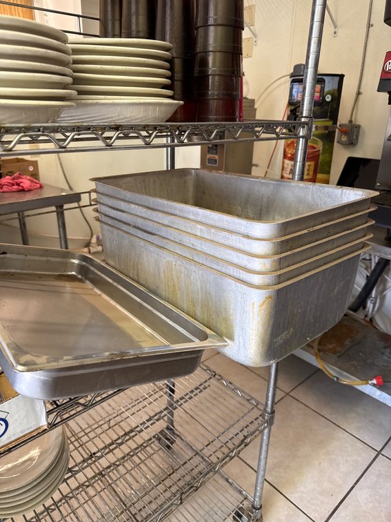 Stainless Steel Deep and Shallow Pans, 20 x 12 Inches