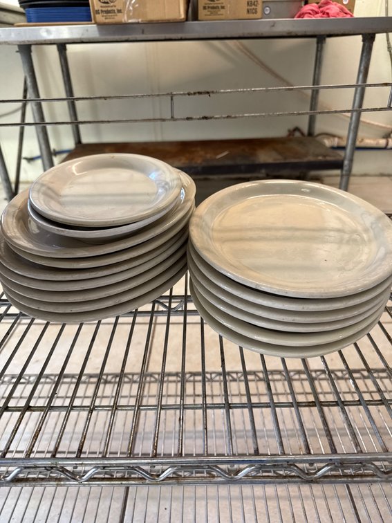 13 Platter Plates Including 11 Large (9 Inches) and 2 Smaller