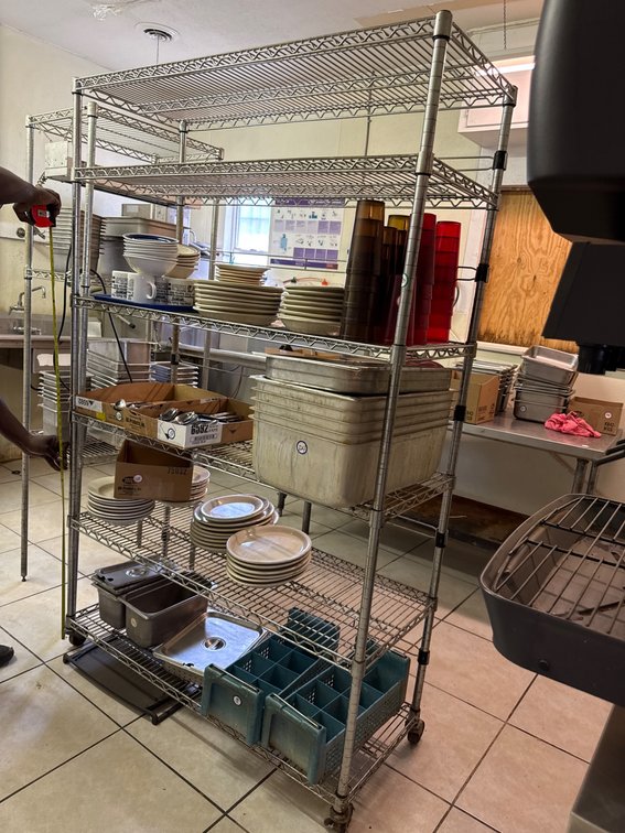 Commercial Wire Shelving Unit, 48 x 18 x 76 Inches