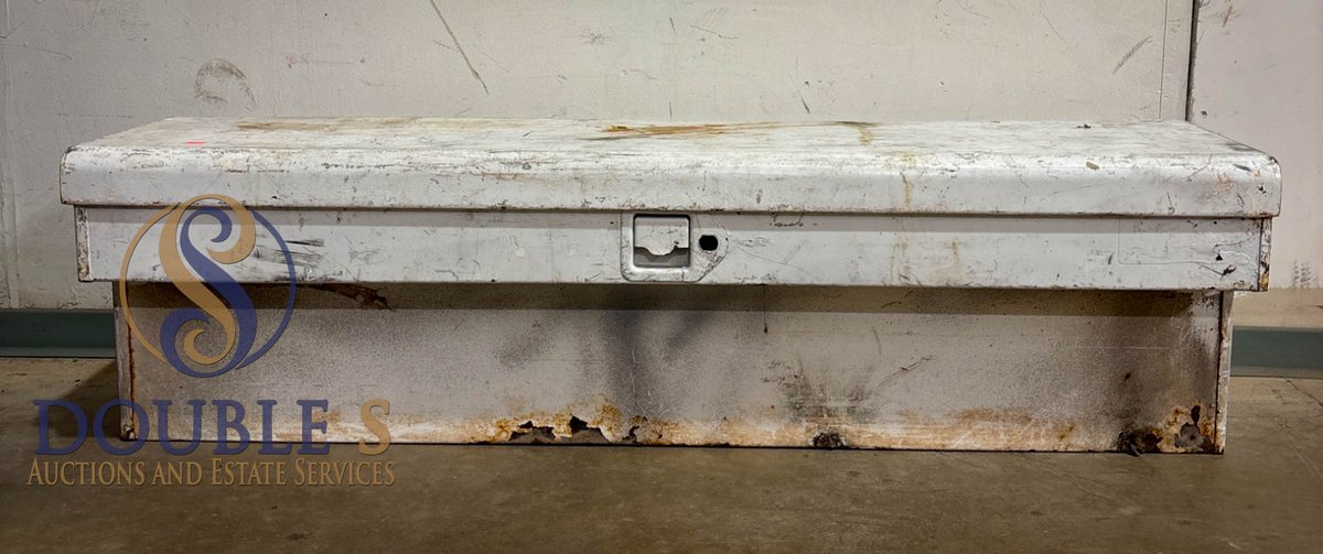 Metal Storage Box with White Paint, L=12” W=49” H=13.5”