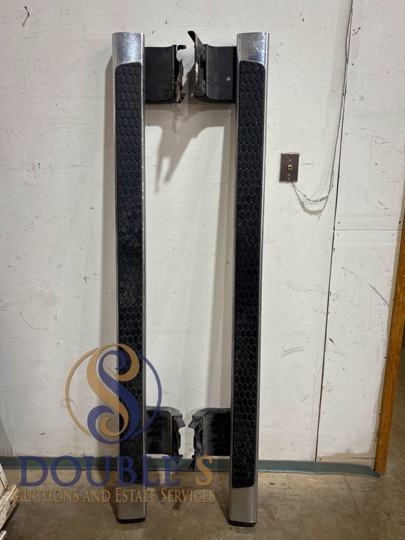 69-Inch Chrome Truck Side Steps With Mounting Brackets