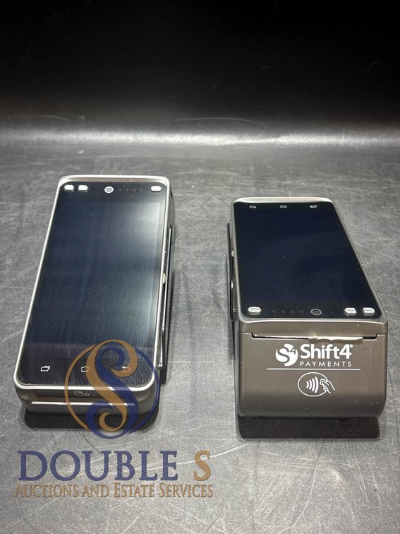 Two Shift4 Payments Handheld POS Devices