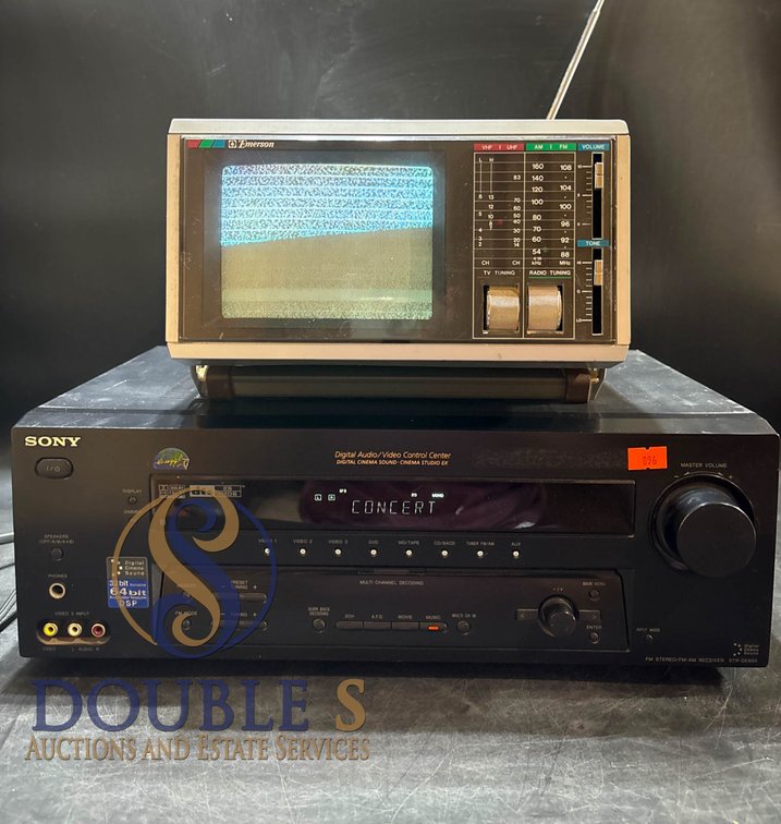 Sony STR-DA5300ES Receiver and Emerson 9-inch Portable TV Combination