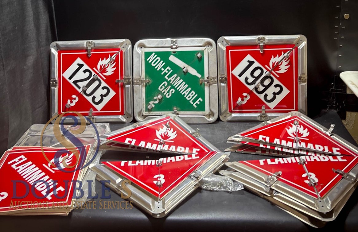 Interchangeable Aluminum Hazard Placard Holders and Inserts