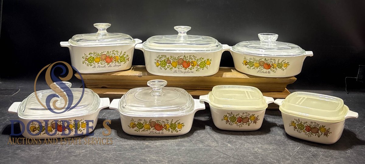 CorningWare Spice of Life Bakeware Set with Glass Lids, 7 Pieces